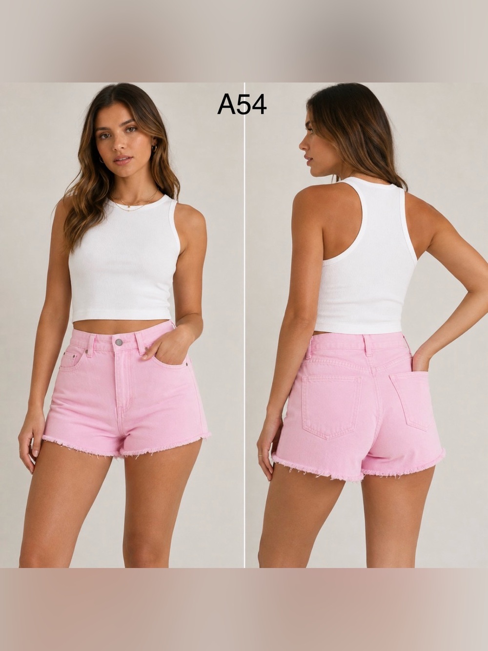 PacSun Pink High-Rise Denim Cutoff Shorts,size 25